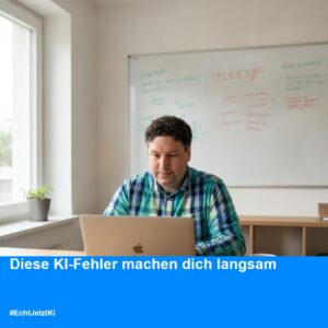 Drei KI-Fehler die dich täglich Zeit kosten
